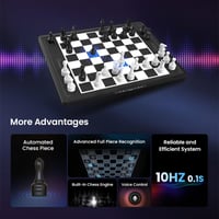 Robotická šachovnica Chessnut Move s automatickým pohybom figúrok, rozpoznávaním figúrok, hlasovým ovládaním a online hraním pre 1-2 hráčov 3