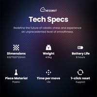 Robotická šachovnica Chessnut Move s automatickým pohybom figúrok, rozpoznávaním figúrok, hlasovým ovládaním a online hraním pre 1-2 hráčov 7