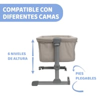 Chicco Next2Me Essential Társbölcső 0-6 hónapos korig, Dune Re_Lux szín, egyszemélyes kivitel 4