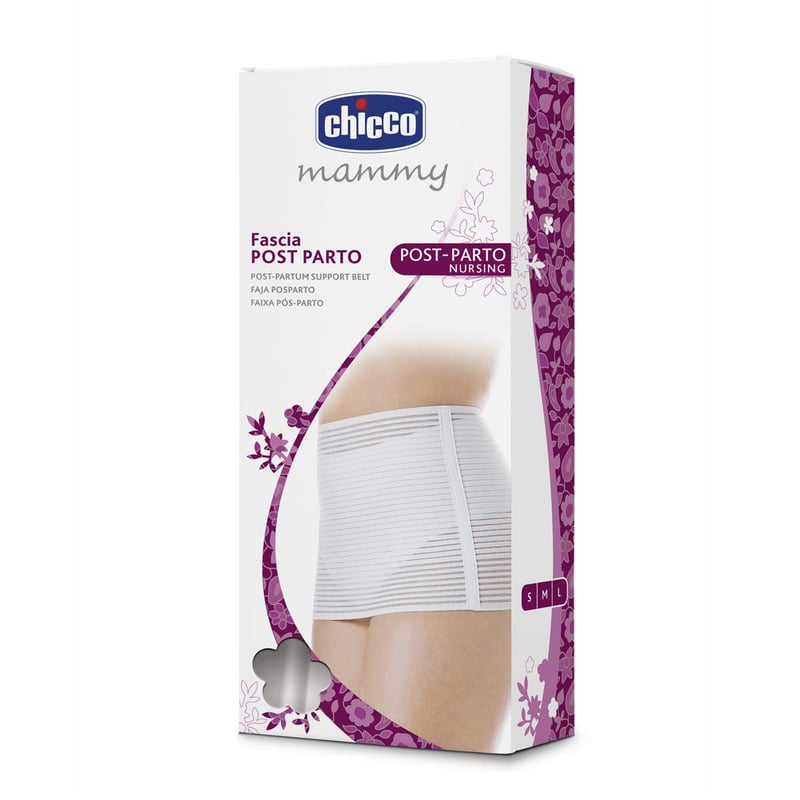 Chicco Postpartum steznik za trbuh s čičkom nakon poroda za žene - udoban pojas za mame