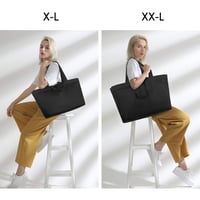 CHICECO Extra veľká dámska nákupná taška XXL na prácu a cestovanie, vodoodolná, čierna 7