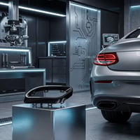 CHICIRIS Ozdobný kryt výfuku lesklý čierny pre Mercedes triedy A, B, C, E, GLC, CLS W177 W247 W205 W213 X253 C257 náhradný kryt koncovky výfuku 2