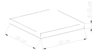 Chicreat poduška na lavicu 120x50x8 cm, svetlosivá, sedací vankúš na lavičku a malú lavicu 3