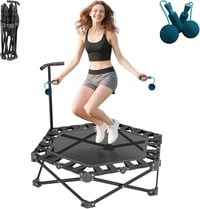 Chidiam 106 cm összecsukható fitness trambulin felnőtteknek, magasságállítható 1