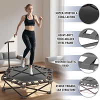 Chidiam 106 cm összecsukható fitness trambulin felnőtteknek, magasságállítható 3