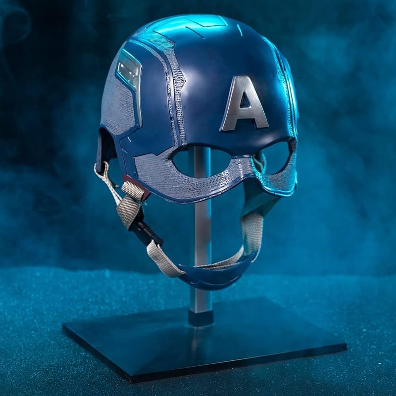 Chiefstore Captain Steven kék maszk sisak jelmez felnőtteknek férfiaknak Halloween cosplay, filmreplica kiegészítő