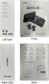 CHIGEE AIO-5 Lite Motorkerékpár CarPlay Android GPS Navigáció, BSD, 5" LCD, IP67 Vízálló szett 2