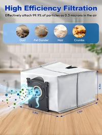 Sac de aspirator lavabil CHIKIXSON cu fermoar pentru Ecovacs Deebot X9 Pro Omni, X8 Pro Omni, T50 Omni, T50 Pro Omni, T80 Omni, T30C, 3 bucăți 4