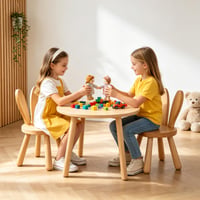 Dječja stolica od punog drva BOFITENG s motivom zečjih ušiju, 45x26 cm, s protukliznim gumenim podlošcima — udubljen naslon i sjedište (stanje: vidi 2. sliku) 11