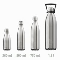 Nerezová termoska Chilly's Original, 750 ml, dvojstenná vákuová izolácia, nepriepustná, bez BPA, opakovane použiteľná, 24 2