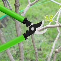 Chilymes Kerti Metszőolló SK5 Szénacél Pengével - Könnyű Bypass Ágvágó Friss Fához, 30mm-ig, Tapadásmentes Bevonattal, Fekete/Zöld 9
