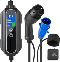 Chinabase Type 2 Elektromos Autó Töltőkábel - 7,4 kW, 32A, 5m, 3-Pin CEE - Univerzális Töltő Minden IEC 62196 Kompatibilis Járműhöz 1
