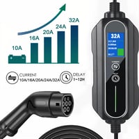 Chinabase Type 2 Elektromos Autó Töltőkábel - 7,4 kW, 32A, 5m, 3-Pin CEE - Univerzális Töltő Minden IEC 62196 Kompatibilis Járműhöz 3