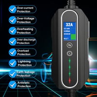 Chinabase Type 2 Elektromos Autó Töltőkábel - 7,4 kW, 32A, 5m, 3-Pin CEE - Univerzális Töltő Minden IEC 62196 Kompatibilis Járműhöz 2