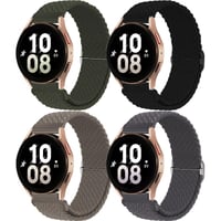 chinbersky 20 mm pletený nylonový remienok pre Samsung Galaxy Watch 5 Pro / Watch 4/5/6 40 mm 44 mm / Watch 4 & 6 Classic / Active 2 / Watch 3 41 mm / Gear S 1