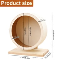 Chingcoo Fa Hörcsögkerék 15 cm, tichý bežecký kolotoč pre škrečky, škrečky džungarské, osmáky a pieskomily, s vymeniteľnými korkovými pásikmi, bezpečný 2
