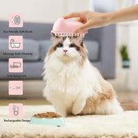 Chinoket 3in1 gőzös szőrnyéző kefe kutyáknak és macskáknak rózsaszín 4