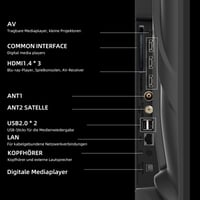 Smart TV CHIQ L43QST 43" (108 cm) FHD QLED Google TV HDR10 Dolby Audio Triple Tuner DVB-C/S2/T2 Netflix Prime Video HBO Max HDMI CI+ 4