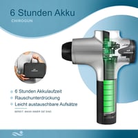 CHIROGUN Masszázspisztoly 14+1 Fejjel - 30 Sebességfokozatú Izommasszírozó Készülék Mély Szöveti Regeneráláshoz, Sportolóknak 7