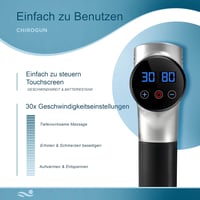 CHIROGUN Masszázspisztoly 14+1 Fejjel - 30 Sebességfokozatú Izommasszírozó Készülék Mély Szöveti Regeneráláshoz, Sportolóknak 6