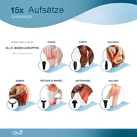 CHIROGUN Masszázspisztoly 14+1 Fejjel - 30 Sebességfokozatú Izommasszírozó Készülék Mély Szöveti Regeneráláshoz, Sportolóknak 2