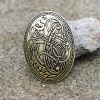 Chiwanji Viking Bross Női Fém Kapocs Ruha Kendő Köpeny Csipesz Divat Ékszer Pin 3