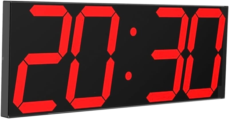 CHKOSDA Falióra LCD Kijelzővel, Visszaszámlálás, Távirányító, Automatikus Fényerő