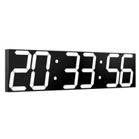 Obrovské LED nástenné hodiny CHKOSDA s automatickým stmievačom, časovačom s diaľkovým ovládaním, 70 cm displejom, biele 1