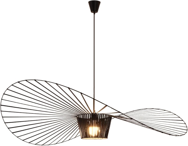 CHNB Vertigo Függőlámpa 100 cm Fekete - Modern Art Deco Csillár Állítható Fényerővel, Könnyű Üvegszálas Dizájn Étkezőbe, Nappaliba

AI: I've