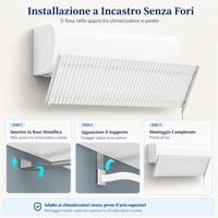Chochoyah usmjerivač zraka za klima uređaj, 90 cm s aluminijskim lamelama, podesivi usmjerivač protoka zraka za klimu 4