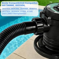 CHONGQILAO Bazénová hadica 38 mm 1 m, náhradná filtračná hadica k bazénu, hadica k čerpadlu pre bazény Intex a Bestway, bazénové príslušenstvo 5