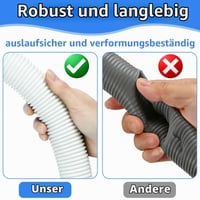 CHONGQILAO Bazénová hadica 38 mm, dĺžka 1 m, náhradná filtračná hadica pre bazénové filtrácie, pre bazény Intex a Bestway, flexibilné príslušenstvo k bazénovému čerpadlu 4