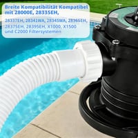 CHONGQILAO Bazénová hadica 38 mm, dĺžka 1 m, náhradná filtračná hadica pre bazénové filtrácie, pre bazény Intex a Bestway, flexibilné príslušenstvo k bazénovému čerpadlu 5