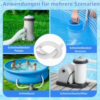 CHONGQILAO Bazénová hadica 38 mm, dĺžka 1 m, náhradná filtračná hadica pre bazénové filtrácie, pre bazény Intex a Bestway, flexibilné príslušenstvo k bazénovému čerpadlu 7
