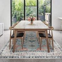 CHOSHOME Vintage boho keleti mintás szőnyeg, mosható - narancssárga-zöld - 80x150 cm 9