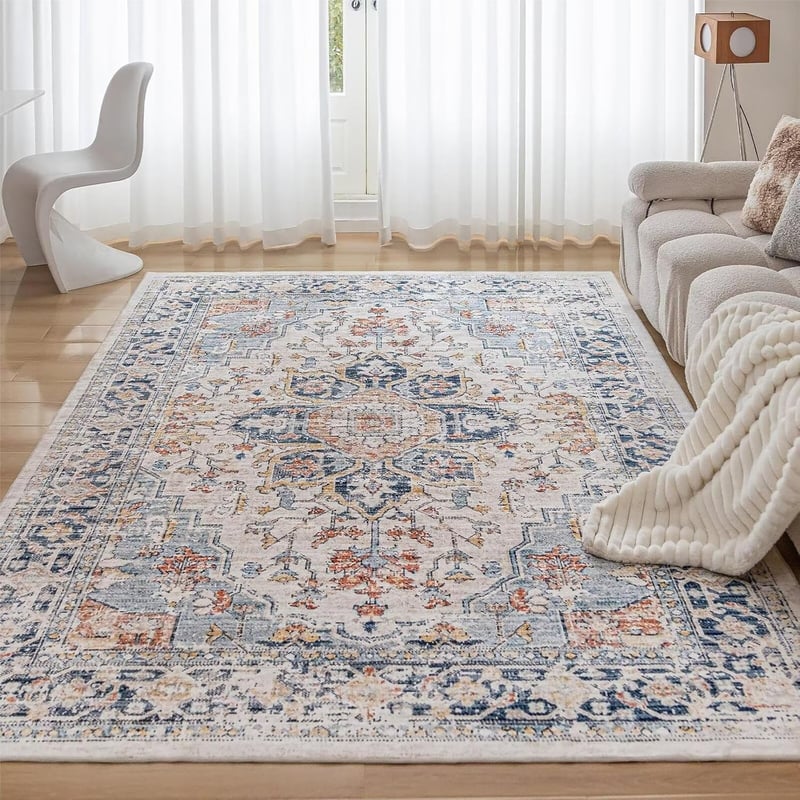 CHOSHOME Vintage Boho Szőnyeg 200x290cm Mosható Csúszásmentes Nappali Hálószoba