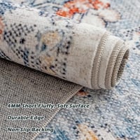 CHOSHOME Vintage Boho Szőnyeg 200x290cm Mosható Csúszásmentes Nappali Hálószoba 3