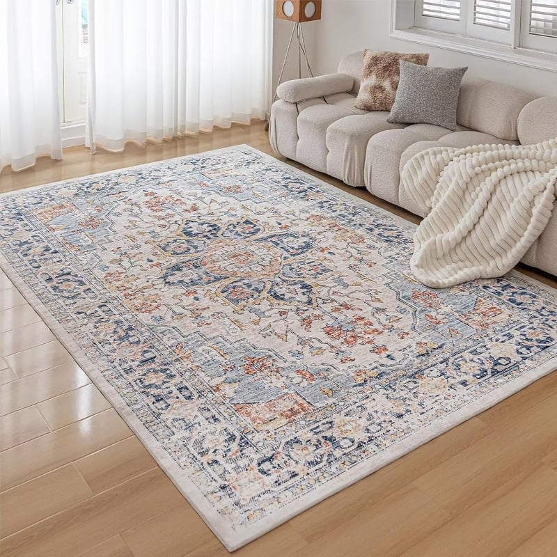 CHOSHOME Vintage Boho Szőnyeg 200x290cm Mosható Csúszásmentes Nappali Hálószoba