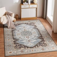 CHOSHOME Vintage Szőnyeg 80x150cm Hálószobai Puha Rövid Szálú Csúszásmentes 1