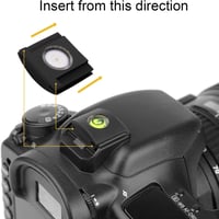 ChromLives Kamera Vaku Saru Vízmérték Szintező 2 Tengelyes Buborékos Libella Hot Shoe Fedél Film Fényképezőgép Kompatibilis 4 Darabos 2