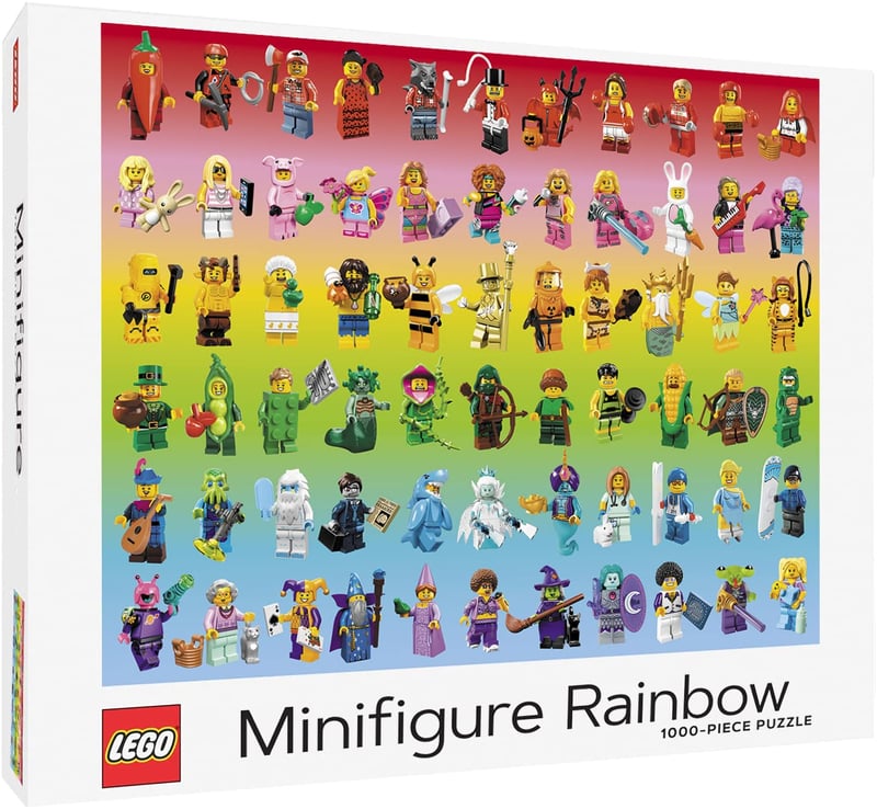 Chronicle Books LEGO Minifigure dúhové puzzle 1000 dielikov