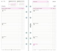 Chronoplan 50247 Napi Tervező 2027 Midi Naptárbetét 96x172 mm 1 Nap 1 Oldal Csere Naptár Időpontfüzet Organizer Univerzális Perforáció 3