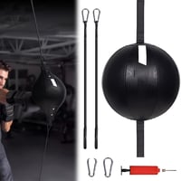 Závesné boxerské vrece CHSG Speedball – Obojstranná reflexná lopta, tréningové vybavenie do telocvične, 51x22 cm, okrúhla rýchlostná boxerská lopta 1