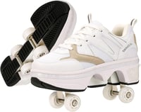 CHSSIH Görkorcsolya gyerekeknek állítható kick kerekekkel szürke 42 EU kültéri roller skates 1