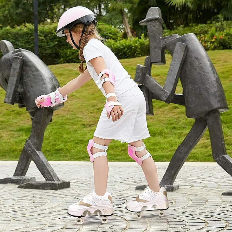 CHSSIH Görkorcsolya gyerekeknek állítható kick kerekekkel szürke 42 EU kültéri roller skates