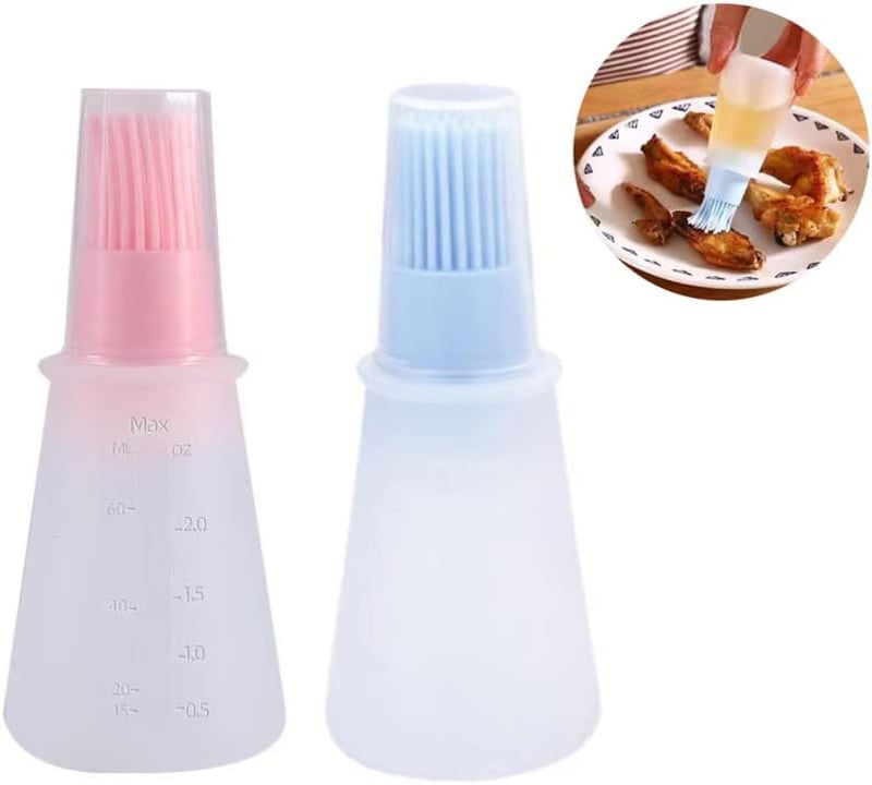 CHUANGOU Szilikon Olajkefe Szett 2db - Grillezéshez, Sütéshez, Főzéshez