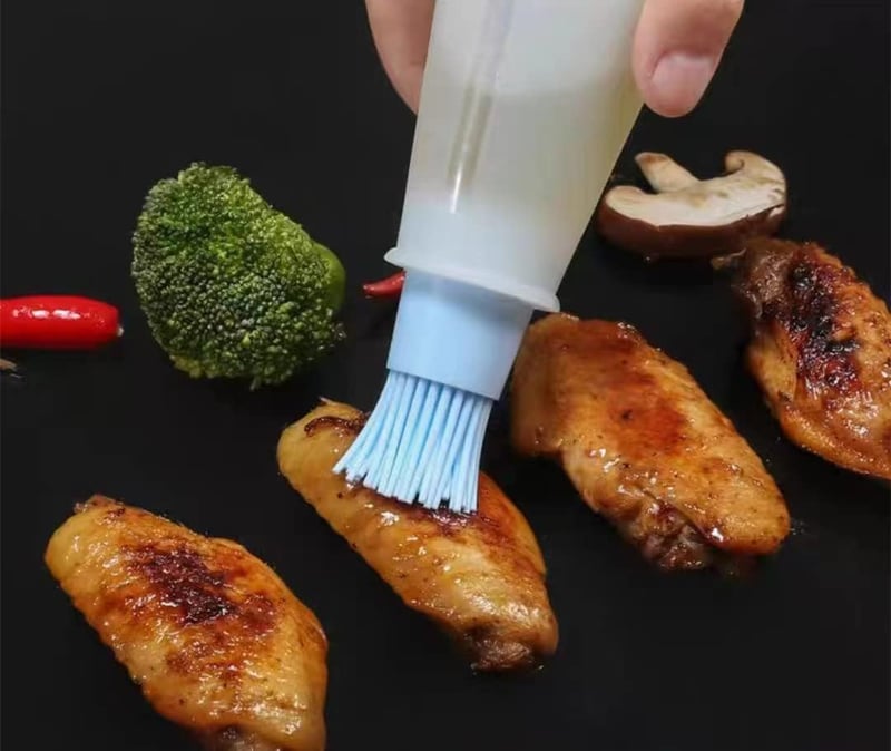CHUANGOU Szilikon Olajkefe Szett 2db - Grillezéshez, Sütéshez, Főzéshez