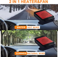 Chuankefanxing 12V 200W autófűtő páramentesítő 360° forgatható hűtés-fűtés 5