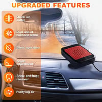 Chuankefanxing 12V 200W autófűtő páramentesítő 360° forgatható hűtés-fűtés 3