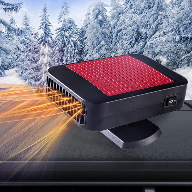 Chuankefanxing 12V 200W autófűtő páramentesítő 360° forgatható hűtés-fűtés
